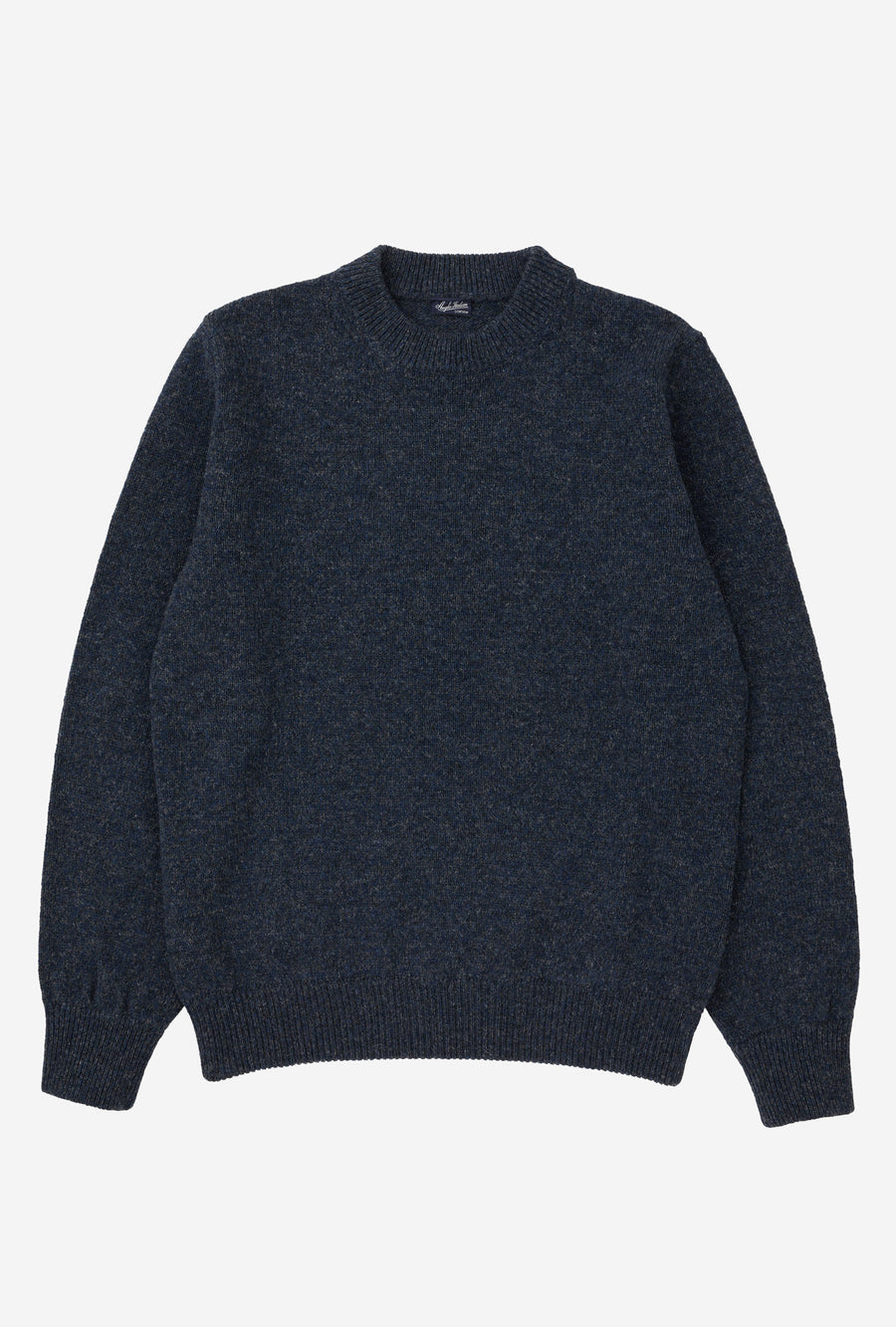 Crewneck Shetland Navy Melange