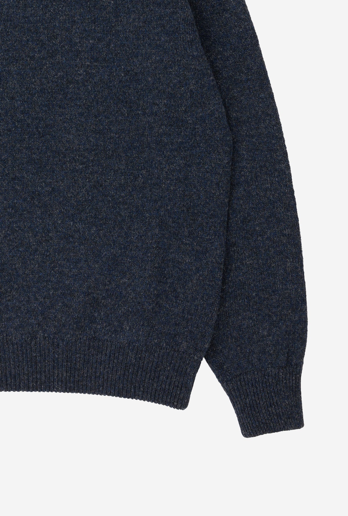 Crewneck Shetland Navy Melange
