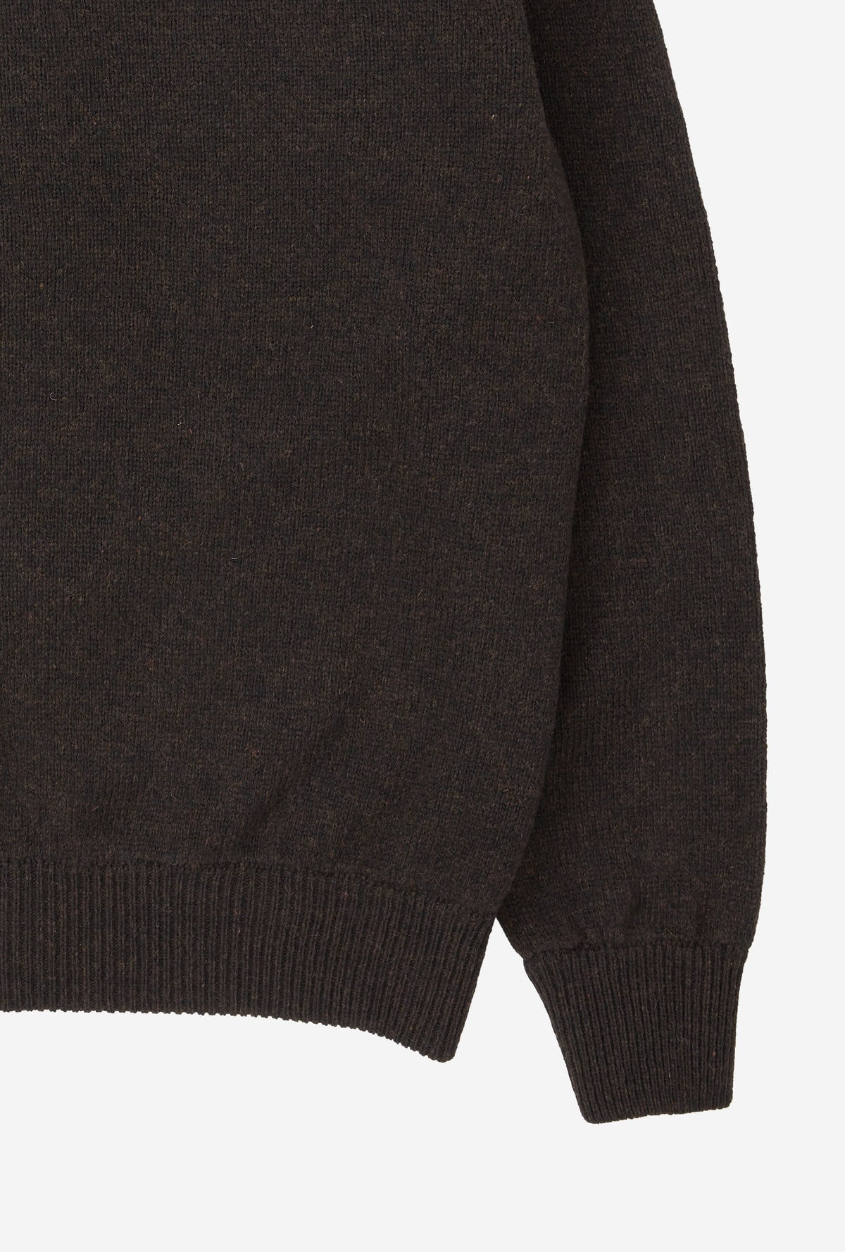 Crewneck Shetland Espresso Melange