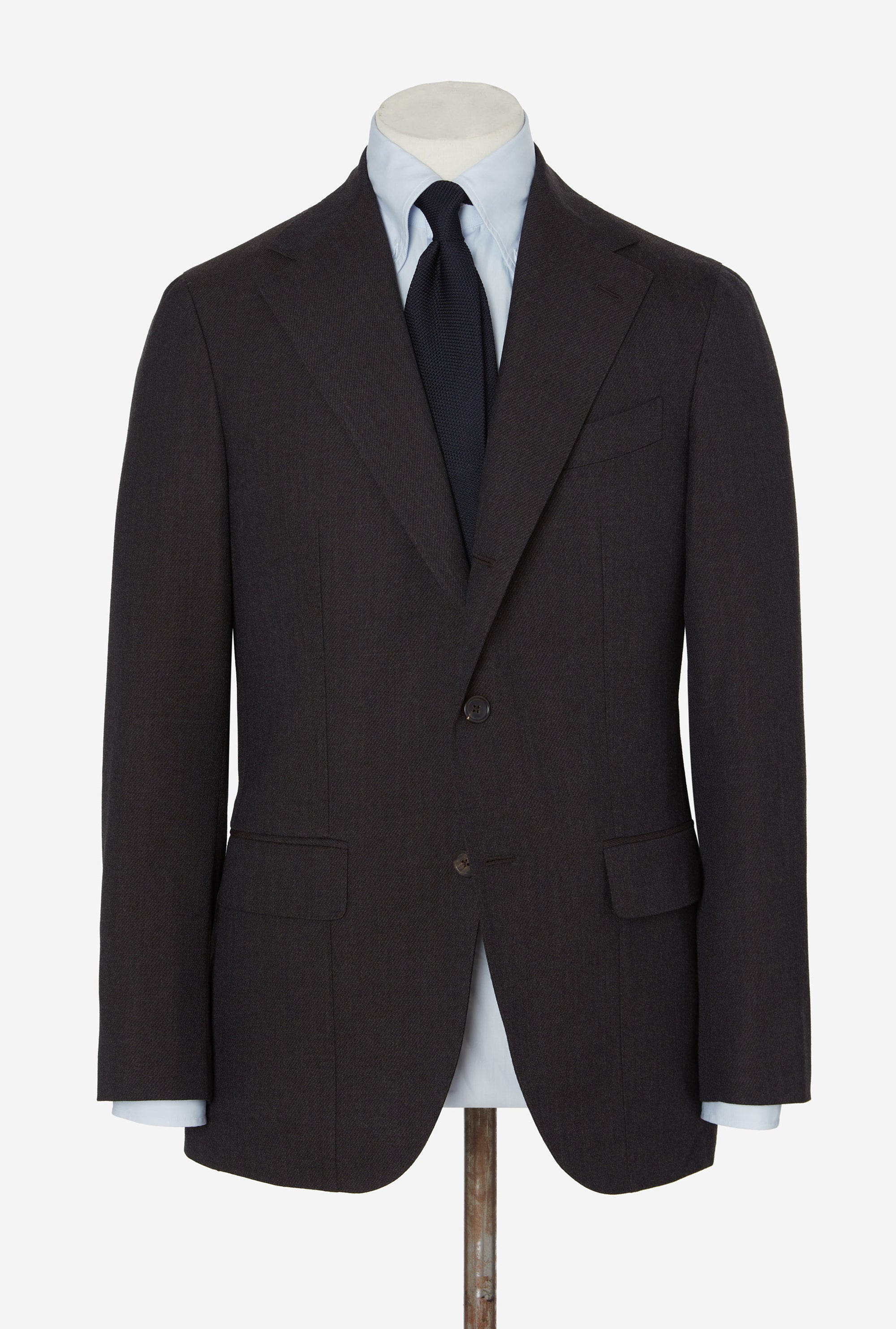 Suit Single Breasted Brown Cavalry Twill