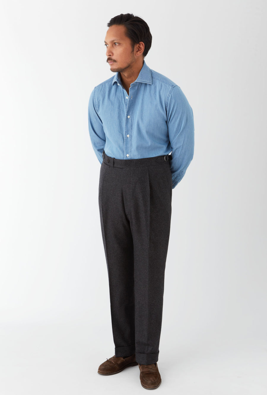 Tailored Trouser Charcoal Flannel