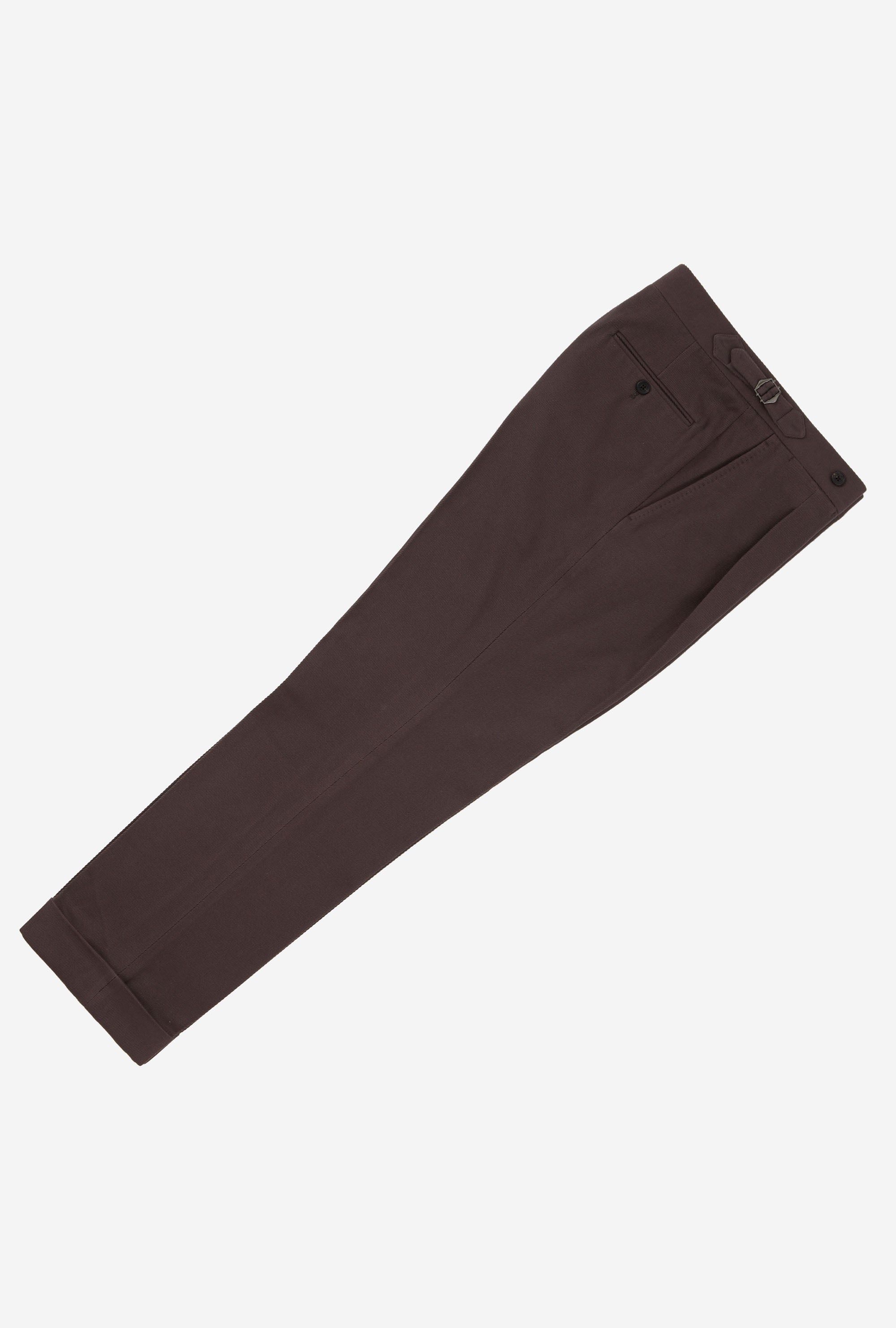 Tailored Trouser Cotton-Cashmere Drill Plum