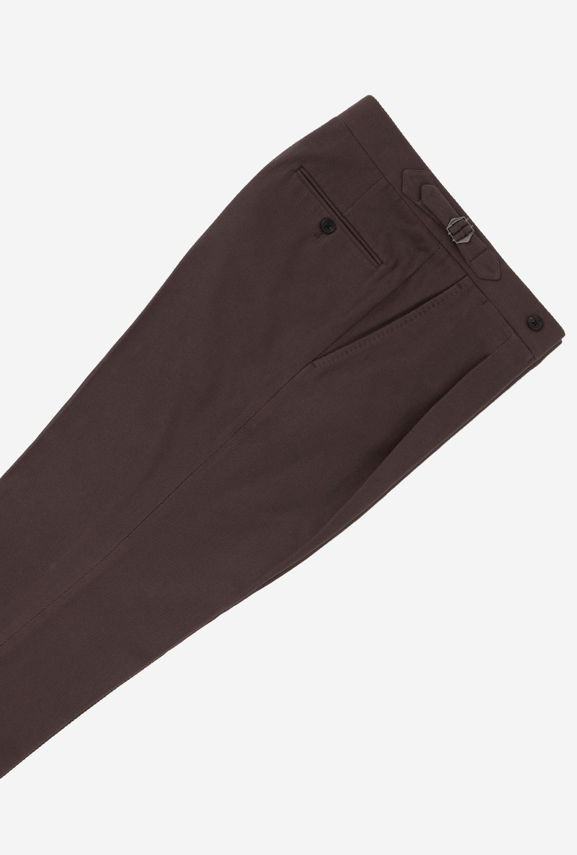 Tailored Trouser Cotton-Cashmere Drill Plum