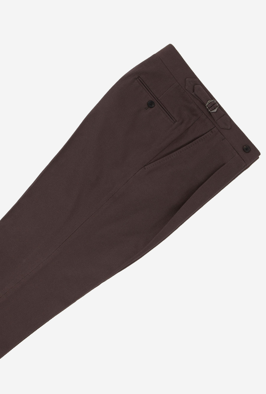 Tailored Trouser Cotton-Cashmere Drill Plum