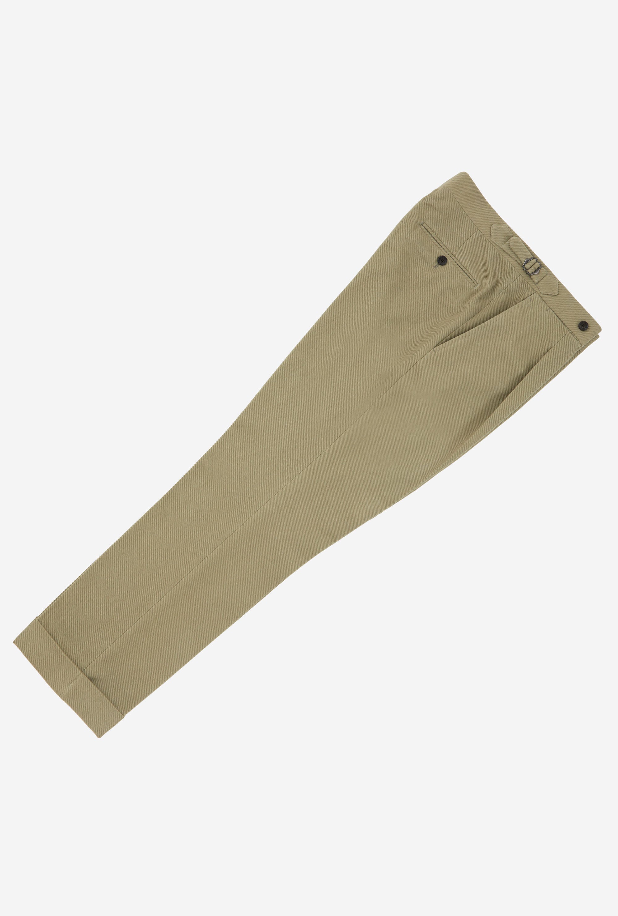 Tailored Trouser Cotton-Cashmere Drill Khaki
