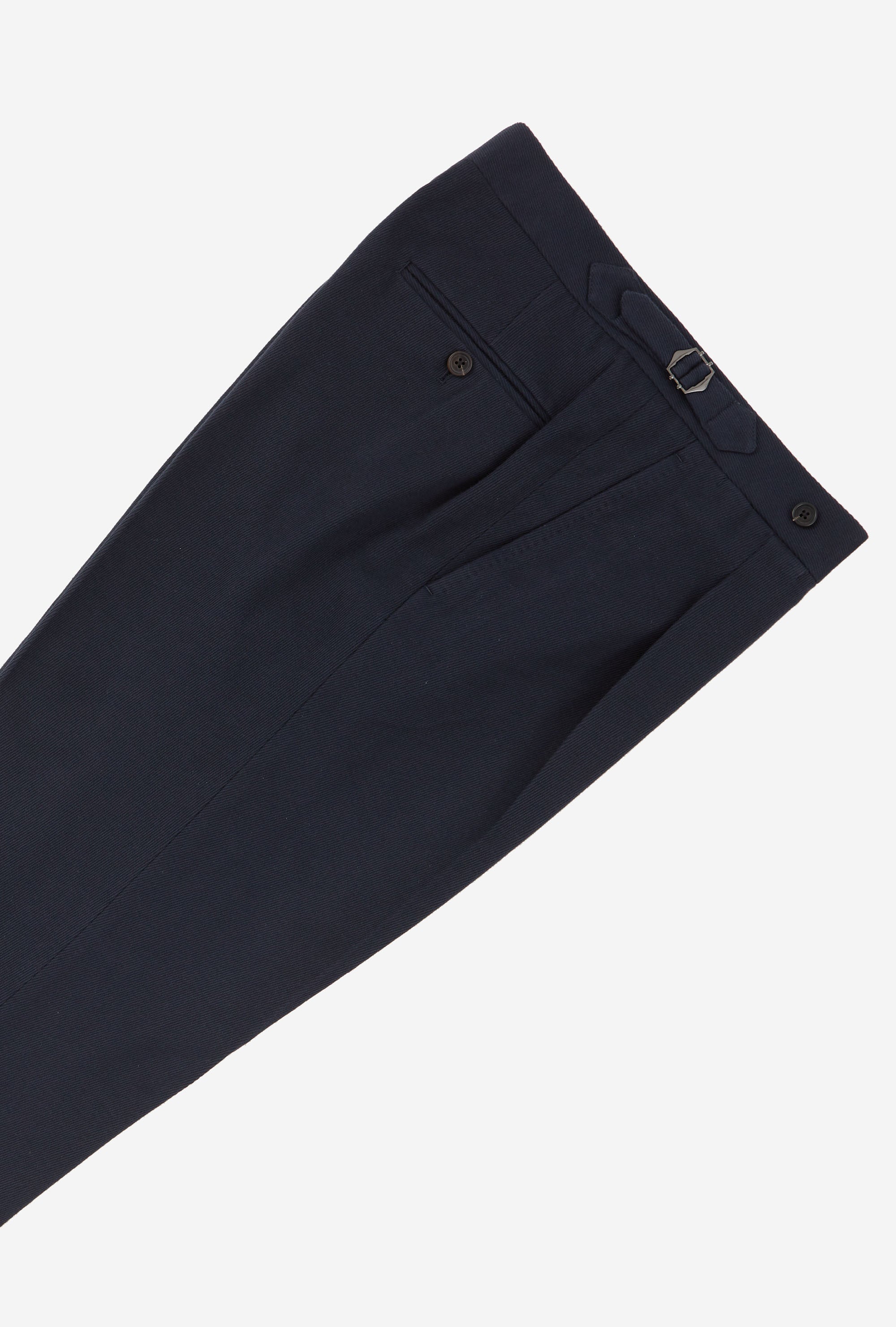 Tailored Trouser Cotton-Cashmere Drill Navy