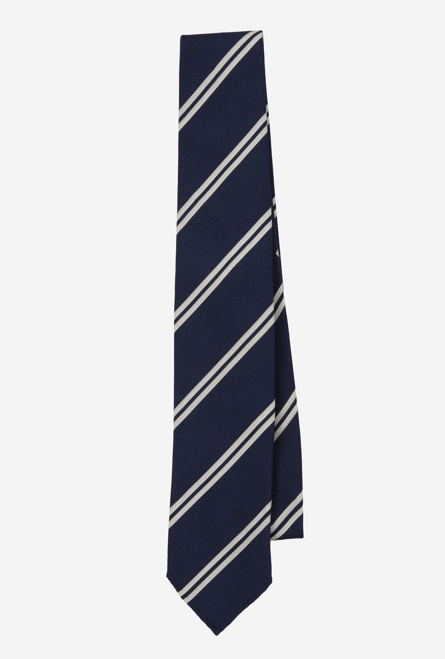 Mogador Silk Tie Blue White Stripe