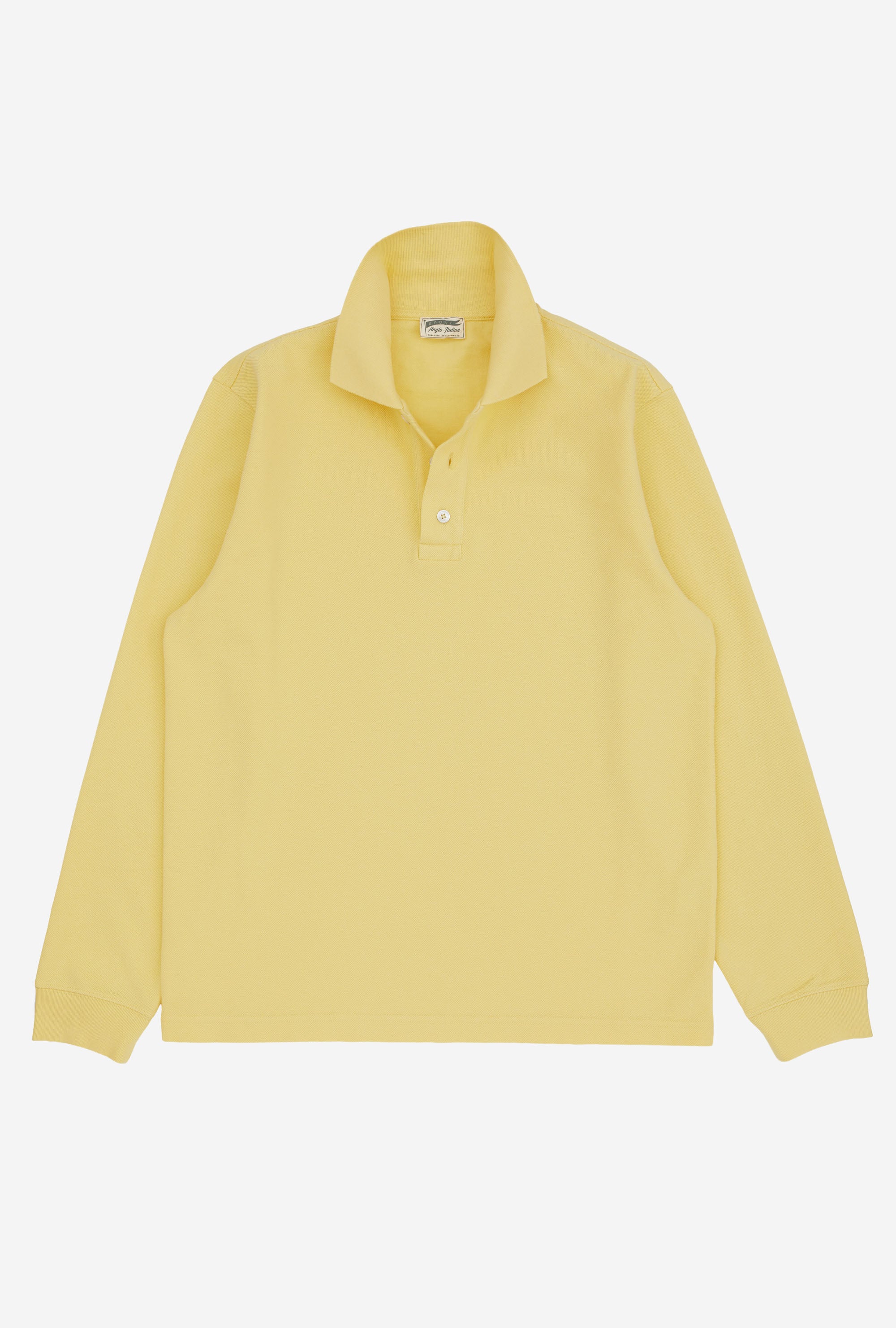 Polo Shirt Long Sleeve Lemon