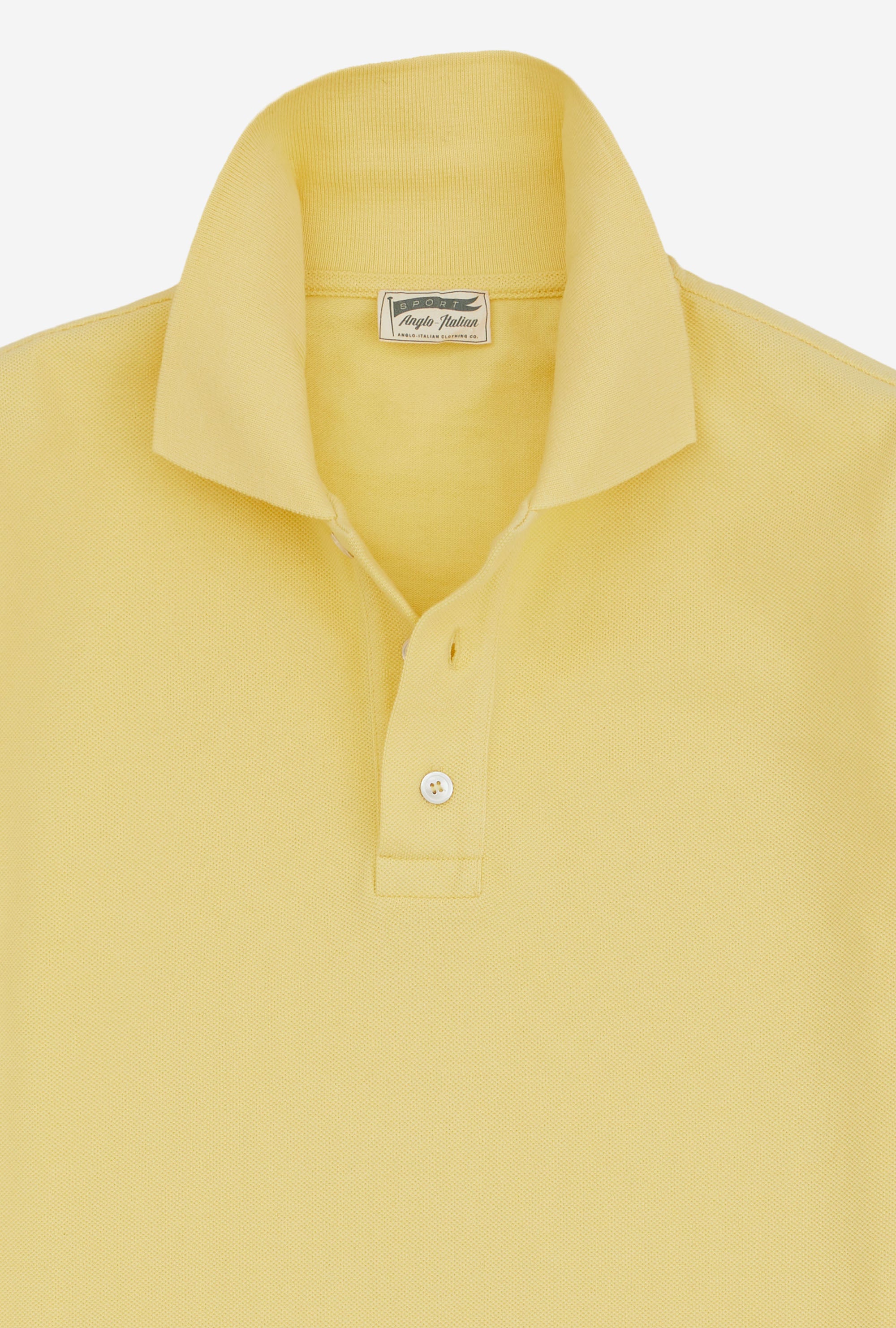 Polo Shirt Long Sleeve Lemon