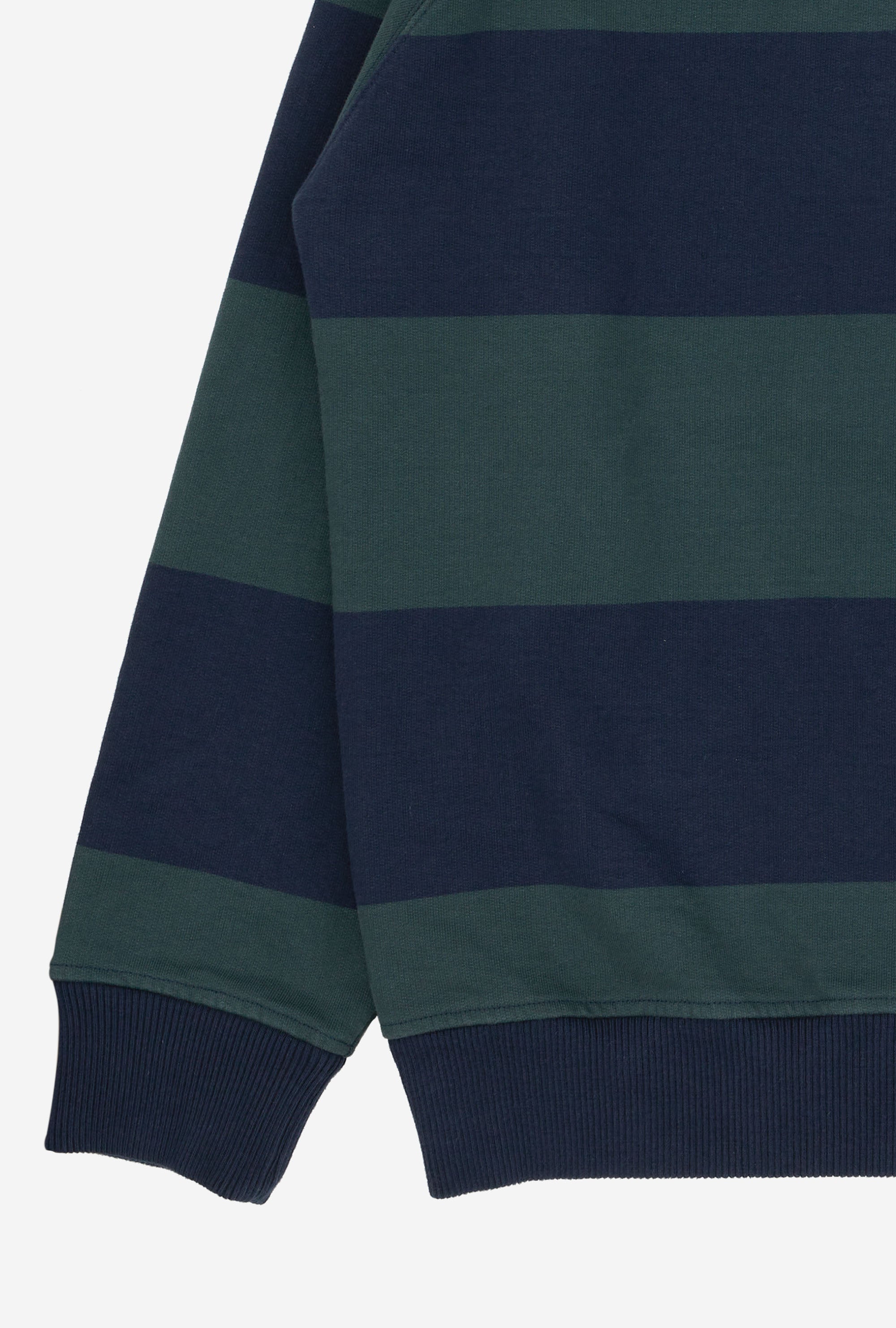 Rugby Shirt Navy Forest Stripe