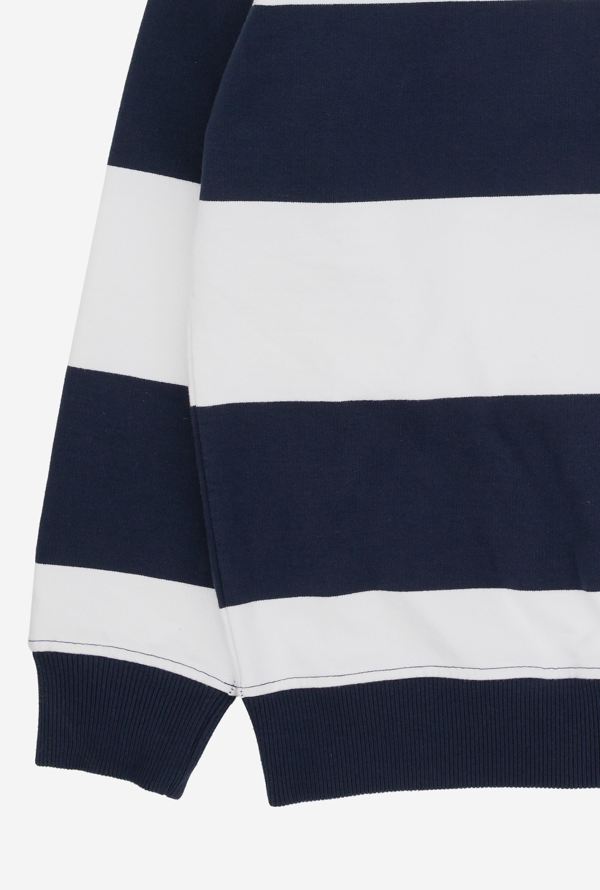 Rugby Shirt Navy Ecru Stripe