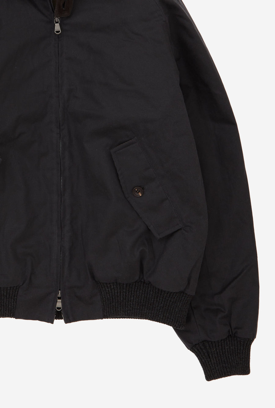 Bomber Jacket Waxed Cotton Charcoal