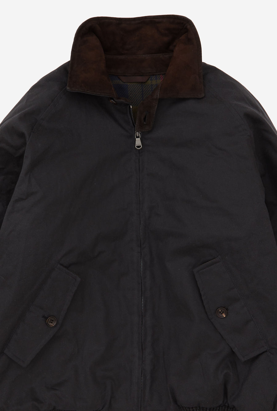 Bomber Jacket Waxed Cotton Charcoal