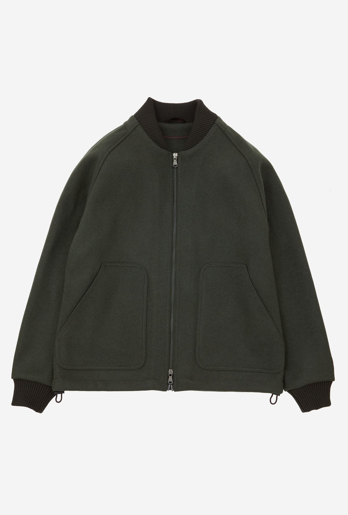 Bomber Wool Jersey Forest