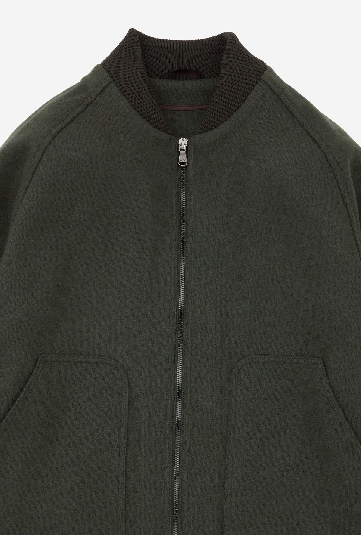 Bomber Wool Jersey Forest