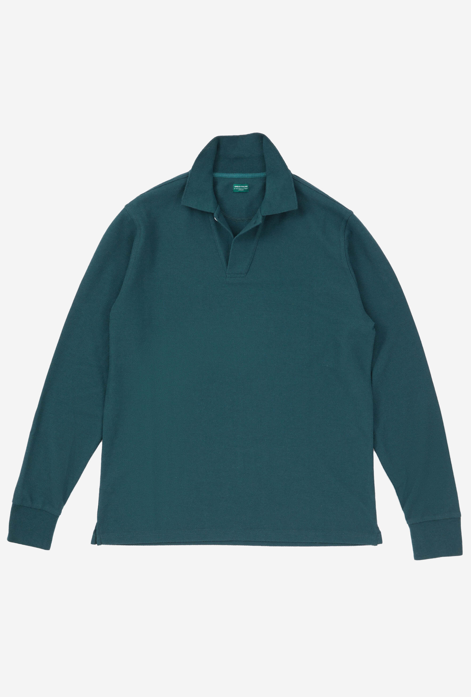 Sports Polo Long Sleeve Emerald