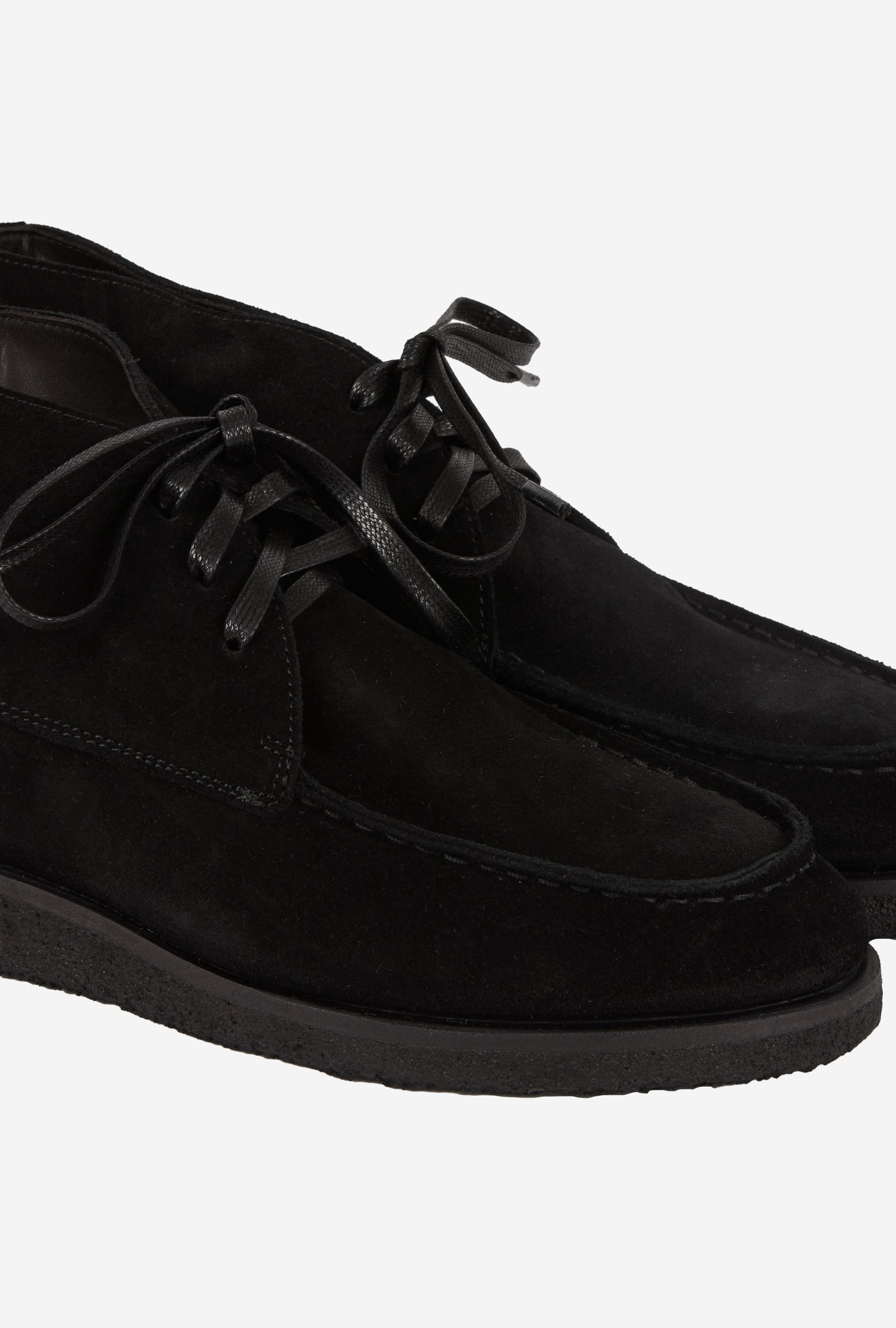 Alpine Boot Crepe Sole Black Suede