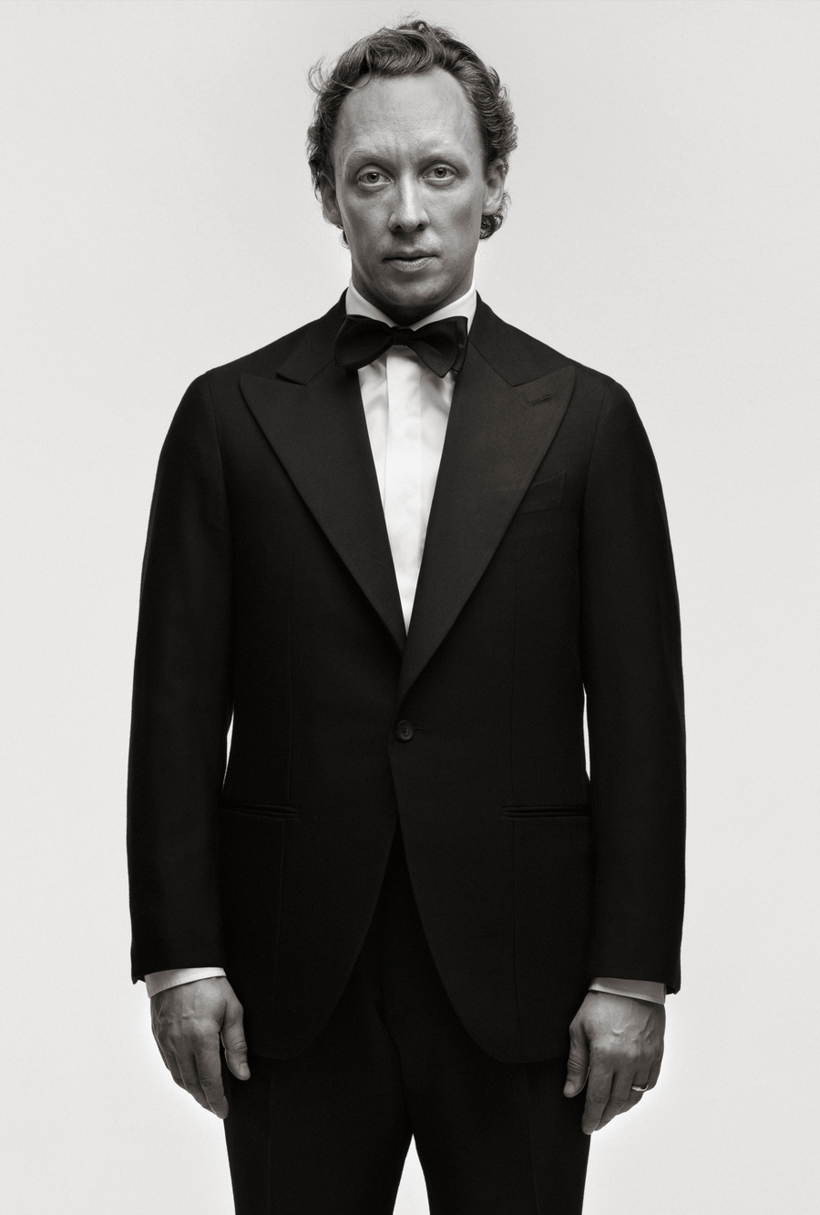 Tuxedo Black Wool Peak Lapel