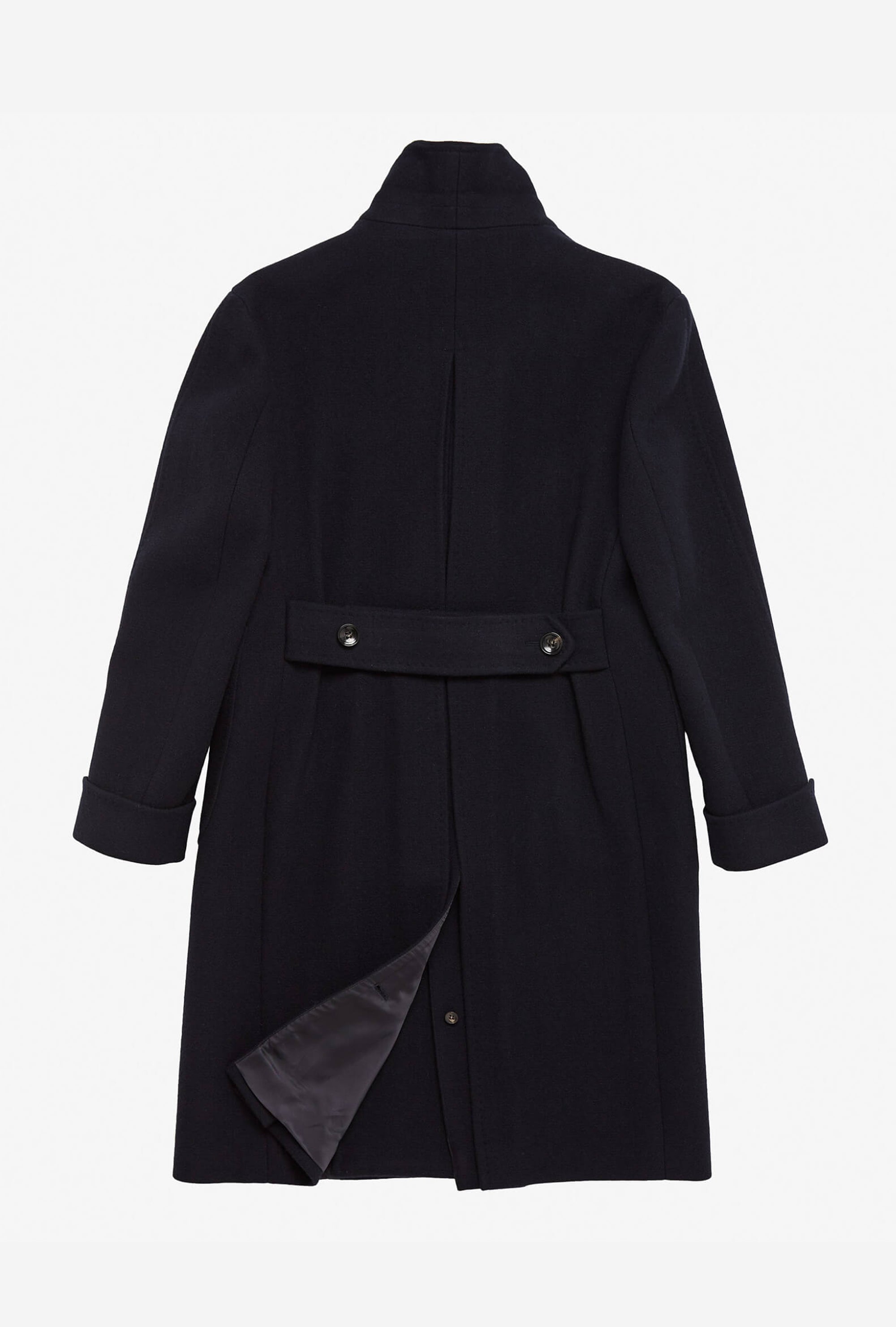 Double Breasted Martingala Coat Navy