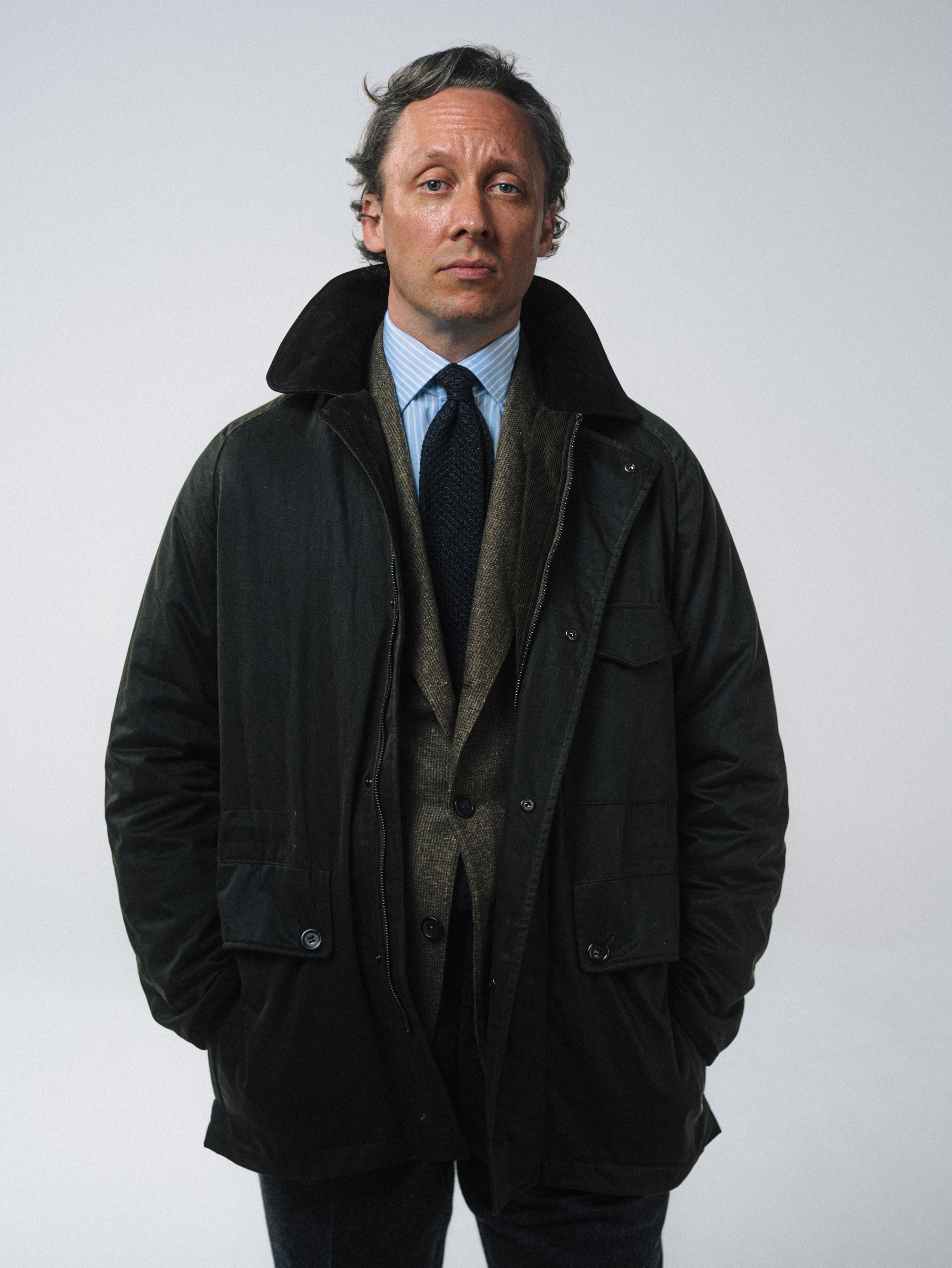 Country Coat Waxed Cotton Olive