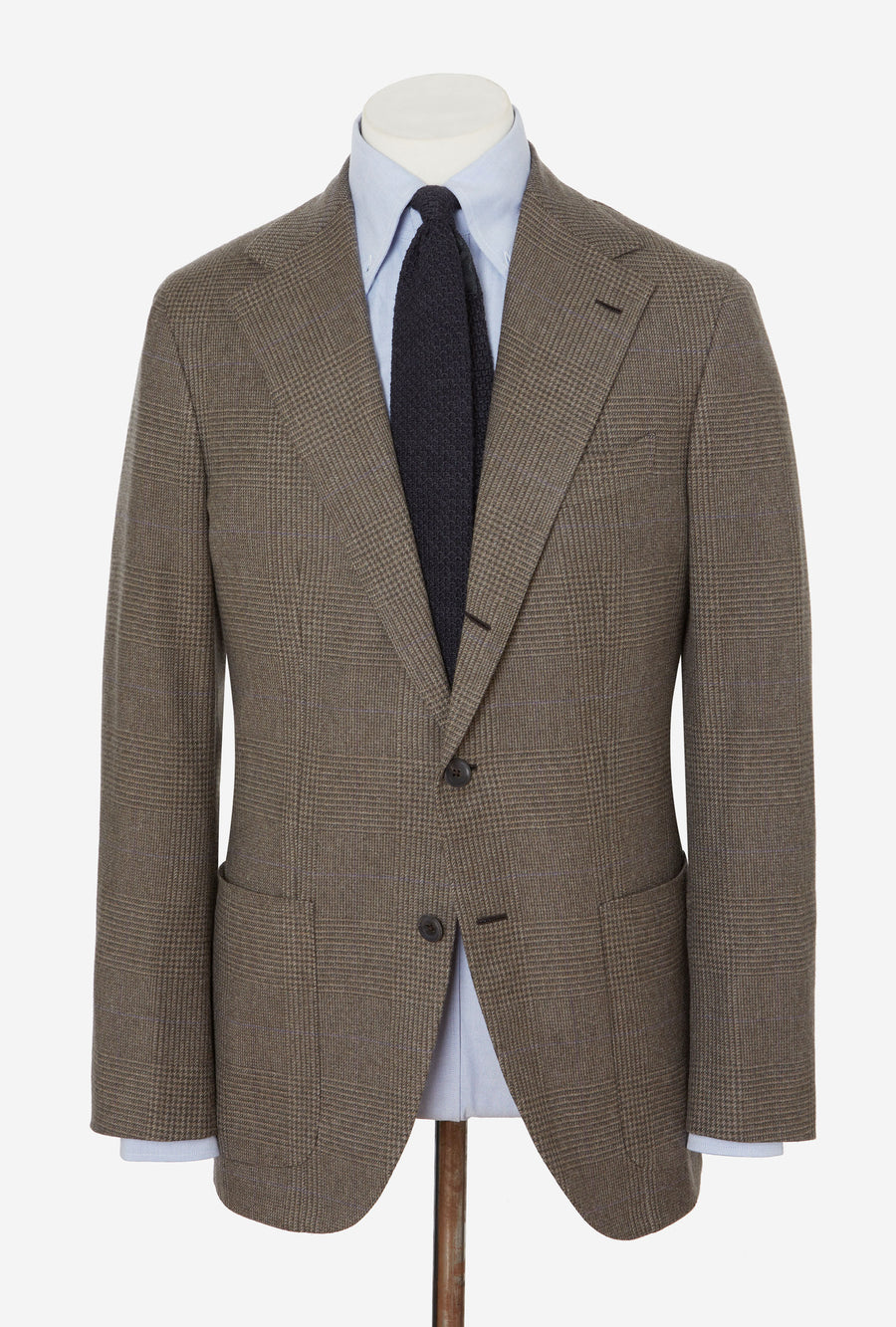 Sport Jacket Wool Olive Glen Plaid Lilac Overcheck