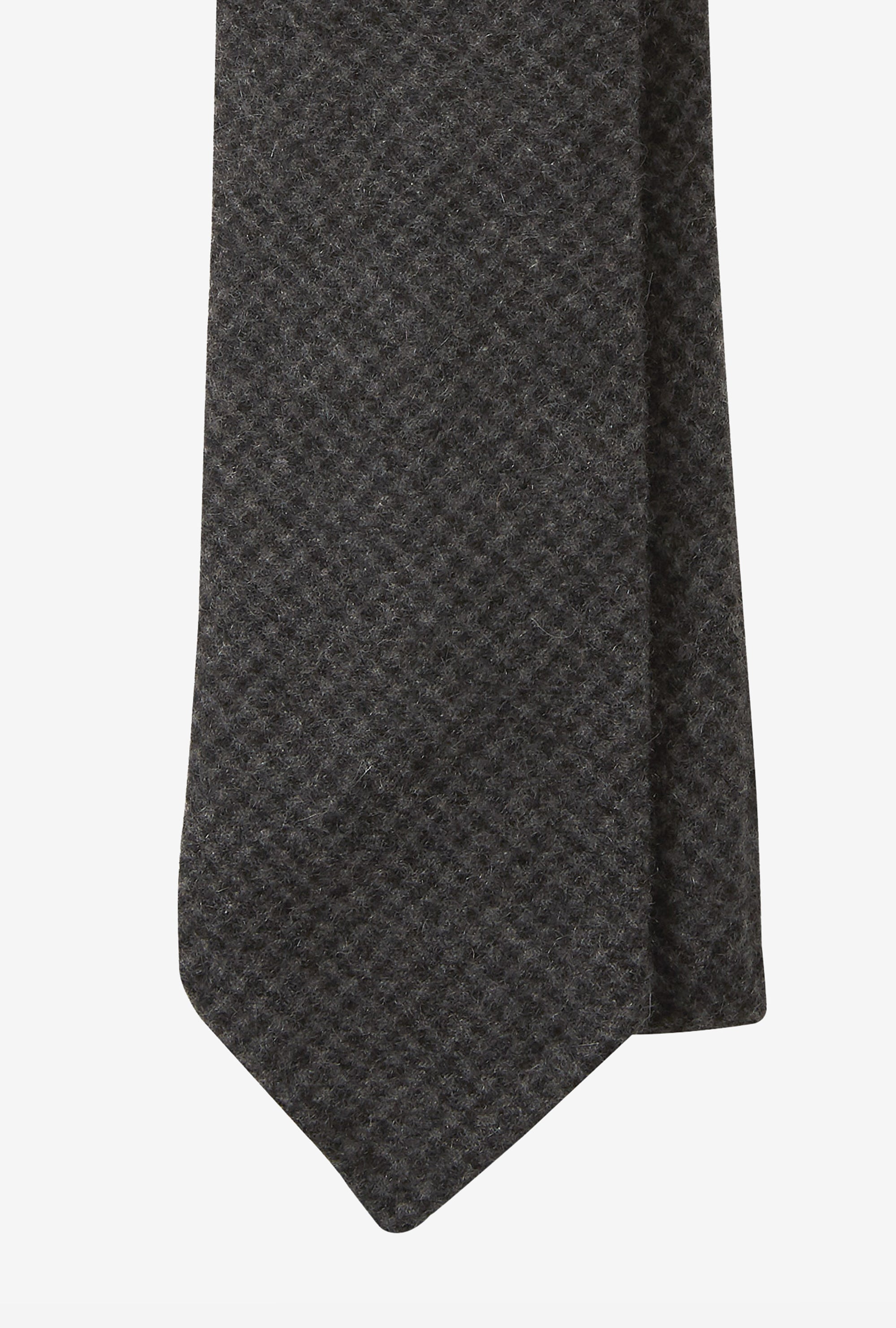 Cashmere Tie Grey Houndstooth