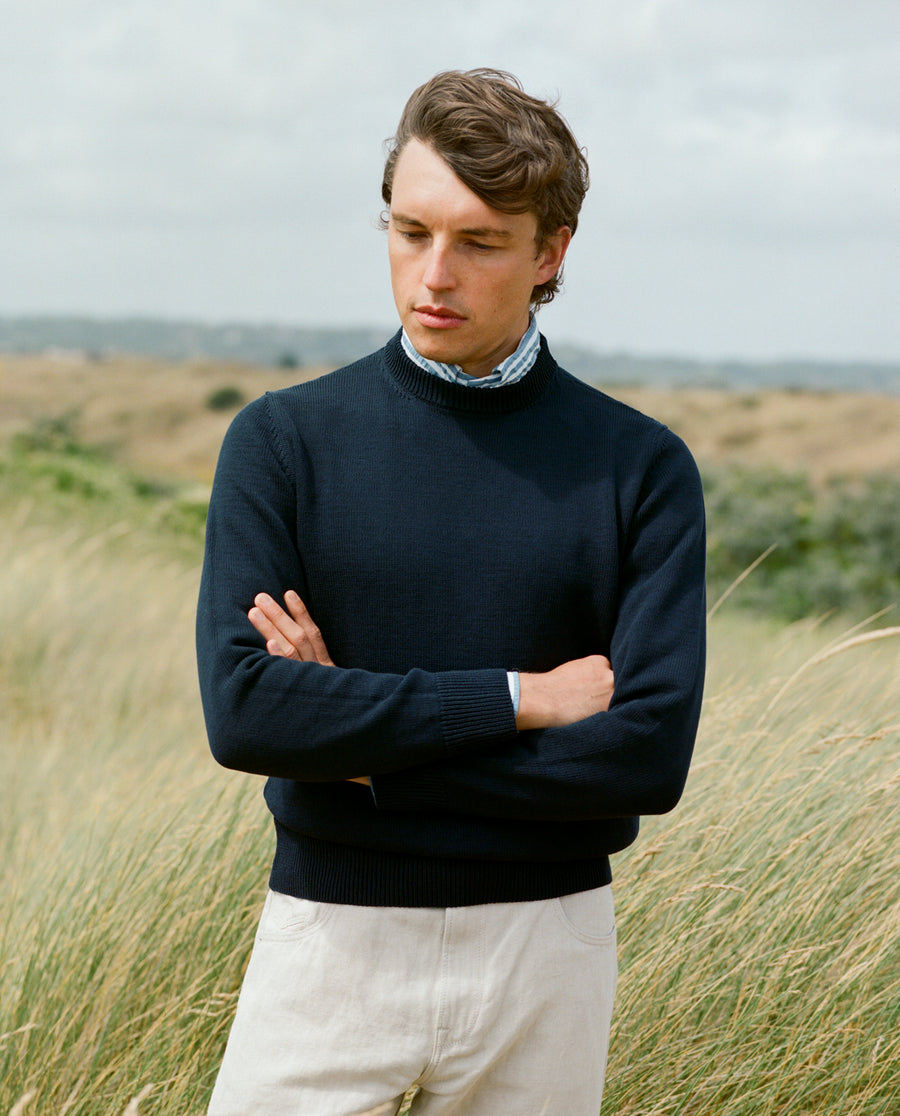 Crewneck Heavy Cotton Navy