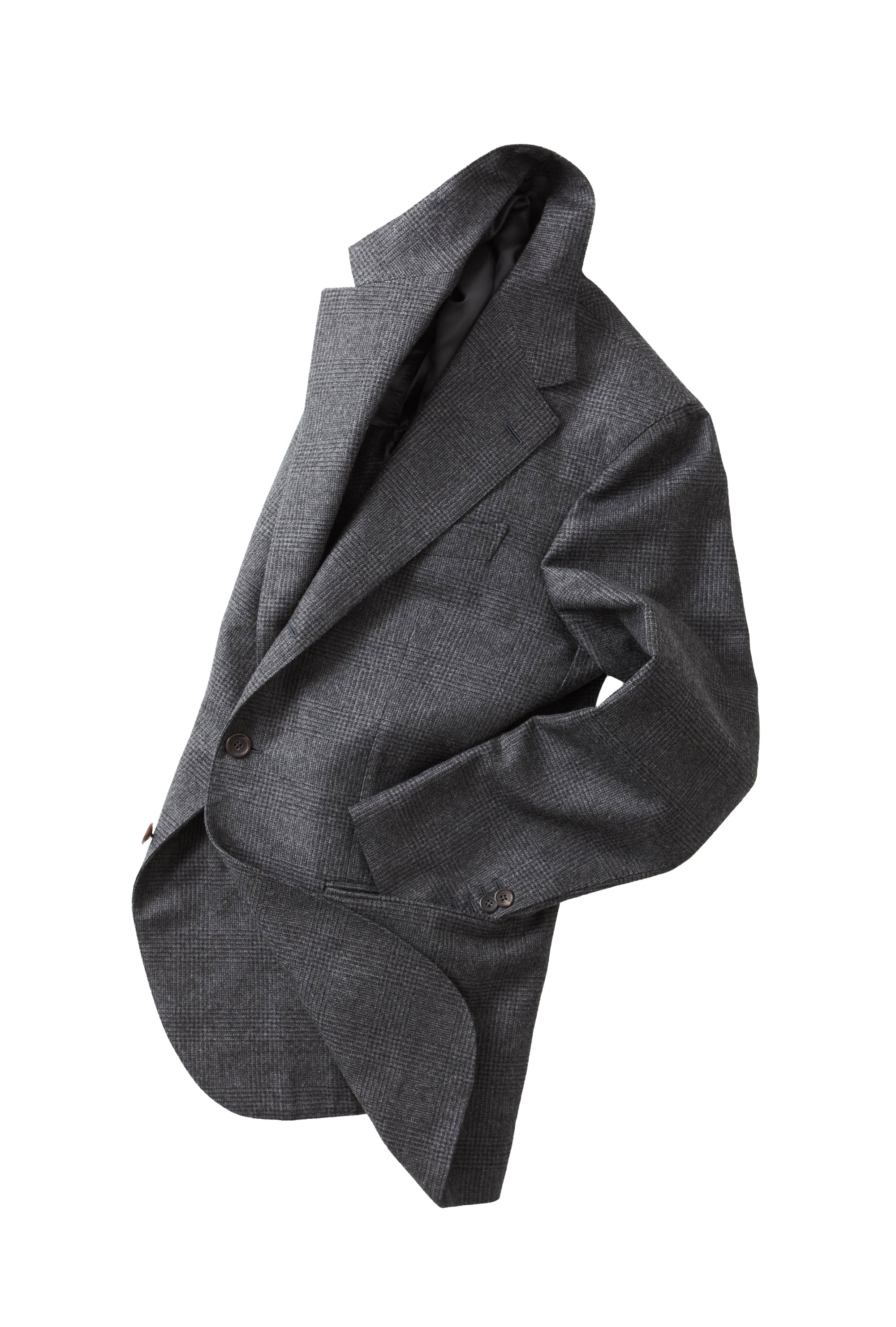 Suit Single Breasted Charcoal High-Twist Wool