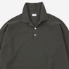 Raglan Sleeve Polo Wool-Cashmere Military Green